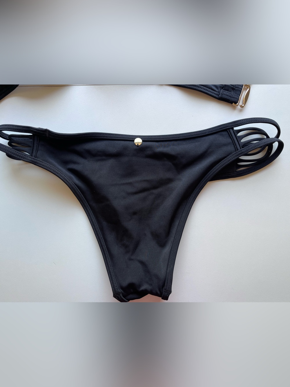 Victoria's Secret Black Strappy 32B Push-Up Bra + Bikini XS - Picture 6 of 10